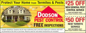 When even your trusted cat can't keep up with all the mice and rodents scurrying around your home or the bugs long's termite & pest control inc has the equipment, knowledge, and experience to eliminate these pests from your home. Print Coupon Dodson Pest Control