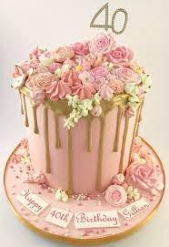 Check spelling or type a new query. 40th Birthday Pink Gold Drip Cake The Danes Bakery Facebook