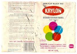 Vintage Krylon Borden Spray Paint Can Label Spray Paint Cans Krylon Printing Labels