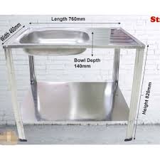 As home to the big brand names in kitchen sink, hc supplies is the only place you need to visit, on line, or at our showrooms in doncaster. Stainless Steel Basin Kitchen Sink With Stand Laundry Outdoor Indoor Shopee Malaysia
