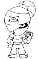 It has an outer, heavy outline and can be used as a coloring page. Malvorlagen Brawl Stars Morning Kids