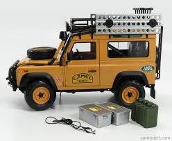 A camel trophy land rover defender a rugged off road. Almost Real Alm810211 Masstab 1 18 Land Rover Defender 90 Rally Camel Trophy 1984 Yellow