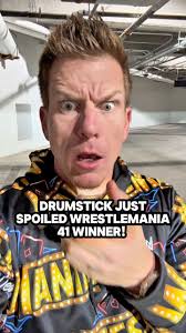 DRUMSTICK JUST SPOILED THE MATCH! 🤯 Official Sponsor of the Main Event =  FACT. Mascot seen at WWE World with custom Drumstick side plate = FACT.  Mascot with undisputed John Cena side plate 4 days ...