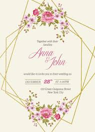 Template Design Template Wedding Invitation Card 4 Template Desi In 2020 Free Printable Wedding Invitations Free Wedding Cards Wedding Invitations Printable Templates