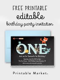 Boy Free Printable 1st Birthday Cards Find The Perfect Printable Boy Birthday Invitations Woodland Invitation Birthday Woodland Birthday Party