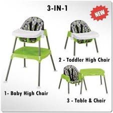 Convertible High Chair Baby Table Seat Booster Toddler Feeding Highchair 3 In 1 Convertible High Chair Baby High Chair Evenflo