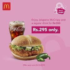 When mcdonald's quietly announced that it was making a comeback at. Foodpanda Mcdonald S Jalapeno Crispy Deal Facebook