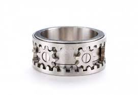 40 Unique Unusual Wedding Rings For Him Her Pouted Com Unusual Wedding Rings Steampunk Rings Gear Ring