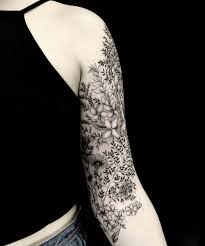 Black And White Floral Tattoo Sleeve Eye Catching Upper Arm Beautiful Floral Tattoo Ideas Worth Checking Out Sleeve Tattoos For Women Flower Tattoo Sleeve Tattoos For Women Half Sleeve