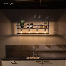 Industrielle Hangelampe Schwarz Mit 4 Licht Rack Cage Rack Lampenundleuchten In 2020 Innenbeleuchtung Hange Lampe Hangelampe Schwarz