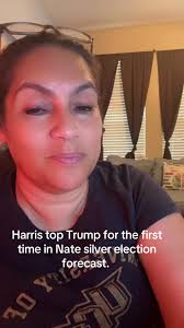 Nate silver says Harris is topping Trump and their election forecast which  is excellent news. I think that Number will continue to rise. Momentum is  here. Momentum is going to stay and grow. We are ...