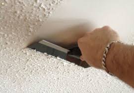 Plaster all damaged areas from scraping, sand it again until. How To Remove Popcorn Ceilings Bob Vila