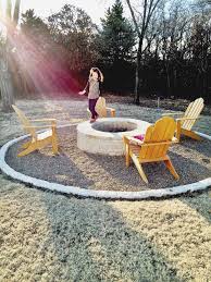 Stone Fire Pit Adirondack Chairs Backyard Fire Fire Pit Landscaping Garden Fire Pit