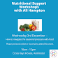 Nutritional Support Workshops with Ali Hampton event image