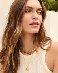 Gorjana Venice Shimmer (Gorjana Sunset Etched fashion Necklace)