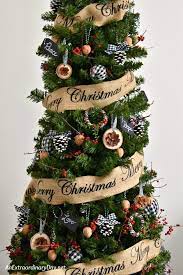 How To Style A Nature Inspired Rustic Farmhouse Christmas Tree Christmas Tree Ornaments Best Artificial Christmas Trees Christmas Decorations