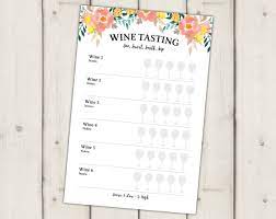It is the perfect printable to use if you are hosting your own wine tasting party or if you are heading to a winery. Wine Tasting Card Score Card Wine Tasting Party Bridal Shower Game Party Printable Wedding Game Wine Tasting Wine Party Game Wein Parties Weinprobe Weinproben Party