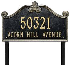 Skip to the end of the images gallery. Lawn Address Markers And Decorative House Number Plaques