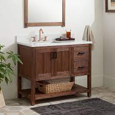 Mdf or wood vanities in your bathroom? Solid Wood Vanity Signature Hardware