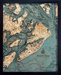 Bathymetric Map Hilton Head South Carolina