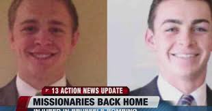 2 missionaries back in Utah after Brussels