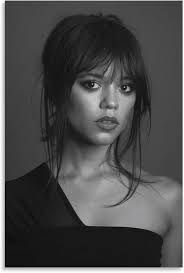 Amazon.co.jp: SIMAU Jena Ortega Poster Black and White Canvas Wall Art  Living Room Poster 20x30 inch (50x75cm) : Home & Kitchen