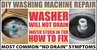The washer fills up with water and spins but the water will not drain, my model number is wf206ans/xac. Fix Washing Machine That Won T Drain Washer Not Draining Water