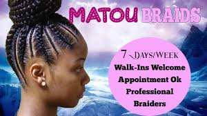 No braiding style is too simple or too complicated for us. Matou Professional African Hair Braiding