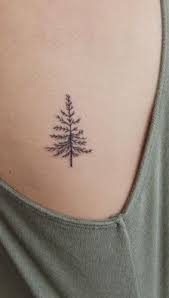 Pine Tree Minimalist Tattoo Tattoos Subtle Tattoos Feminine Tattoos