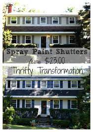 Spray Painting Shutters