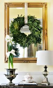 Then i hung the wreath on it. Christmas Home Tour Vanessa S House