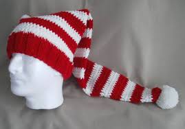 Check spelling or type a new query. Hand Knit Christmas Hat Red White Striped Santa Hat Extra Etsy