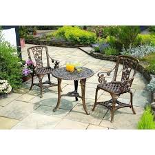 Rustic Bistro Set Resin Round Table And Chairs Vintage Bronze Victorian Garden Patio Furniture Sets Garden Table And Chairs Garden Dining Set