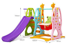 Was ist bei einer schaukel im garten zu beachten? Clamaro Crazy Zoo Garten Baby Und Kinder Spielplatz Schaukel Mit Kinder Rutsche Fussball Toor Und Basketball Korb Wetterfest Fur Draussen Und Drinnen Kaufen Gartengo De