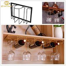 2 pieces of wood 4″ wide x 16″ or taller. Wrought Iron Wall Mounted Hanging Wine Glass Holder Stemware Rack Wine Bottle Display Storage Under Cabinet Buy Hanging Stemware Rack Wine Bottle Display Rack Wine Rack Wall Mounted Product On Alibaba Com