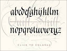 Gothic Calligraphy Alphabet In Fraktur Style I was super excited to have stumbled upon these free brush calligraphy practice worksheets over at cm! gothic calligraphy alphabet in fraktur
