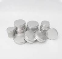 Empty Aluminum Tea Silver Screw Cap Coffee Tin Round White 50gr 100g Matcha  Packaging Tin Box Seal Black Airtight