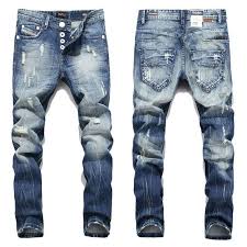 2016 New Hot Sale Fashion Men Jeans Balplein Brand Straight Fit Ripped Jeans Italian Designer Distressed Denim Homme A982