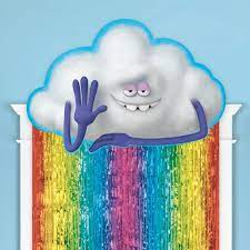 Trolls Cloud Guy Fringe Door Curtain 5 5 X 2 5ft Walmart Com In 2021 Themed Party Supplies Trolls Birthday Trolls Birthday Party