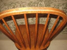 Richardson Brothers Solid Oak Bowback Windsor Set Of 4 Chairs Solid Oak Oak Oak Chair