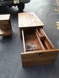 The top of the teak coffee table in the living room, in front of the couch, is 41 x 21. Coffee Table With Locking Gun Safe By Hoss12992 Lumberjocks Com Woodworking Community