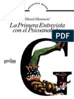 Jaque al psicoanalista es la esperada continuación de el psicoanalista del autor john katzenbach. Best Maud Mannoni Documents Scribd