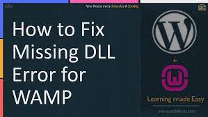 We did not find results for: How To Fix Missing Dll Error For Wamp Codebuns