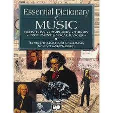 Many composers make very specific indications, and seldom are those indications in english. Music Dictionary Essential Dictionary Of Music Alf Johnson String Instrument