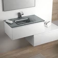 Lavabo, vasque ou plan vasque ? Plan Vasque En Verre Salle De Bain Novocom Top