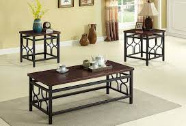 Concord 3 piece coffee & end tables value bundle, walnut. Furniture Clearance Center Tables