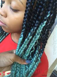 Black And Blue Box Braids Mint Green Light Blue Ombre Box Braids Blue Box Braids Light Blue Hair Braided Hairdo