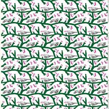 Marimekko S Pikkupakkanen Fabric Designed By Maija Louekari Finnish Nordic Design Pattern Bird Berry Red Marimekko Marimekko Fabric Marimekko Pattern