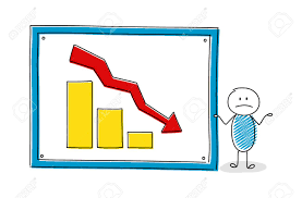 Funny Cartoon Character With Whiteboard And Business Chart Vector