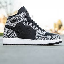 Air Jordan 1 Retro High Bg Black Gym Red White Air Jordan 1 Retro High Bg Big Kids Black Cement Grey Anthracite Gym Red Air Jordans Kids Shoes Jordan 1 Retro High